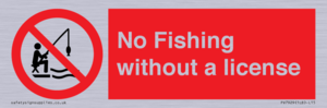 No Fishing without a license